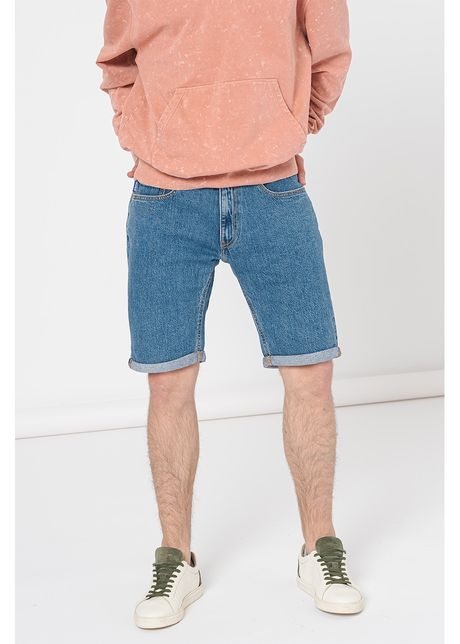 Bermude slim fit de denim ash