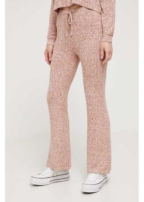 Billabong pantaloni de trening culoarea roz modelator