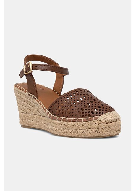 Billi bi espadrile de piele culoarea maro toc pana a8611