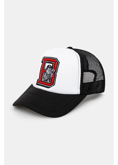 Billionaire boys club apc college trucker cap culoarea negru cu imprimeu b24360