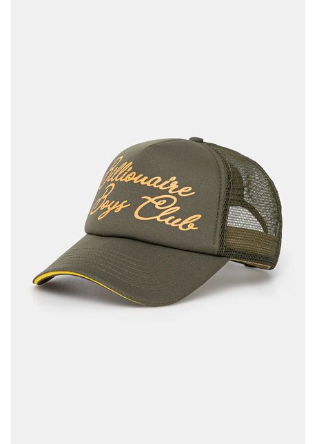 Billionaire boys club apc script trucker cap culoarea verde cu imprimeu b24470