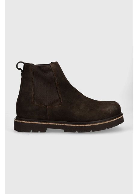 Birkenstock botine din piele ntoars highwood barbati culoarea maro highwood