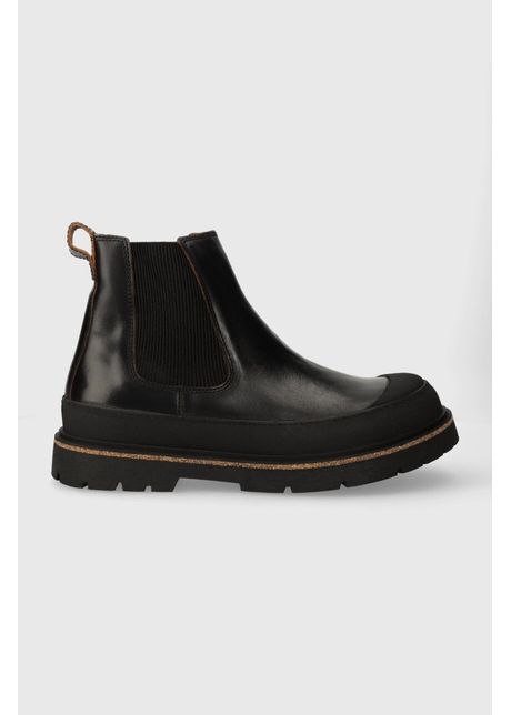 Birkenstock ghete chelsea de piele Prescott bărbați, culoarea negru