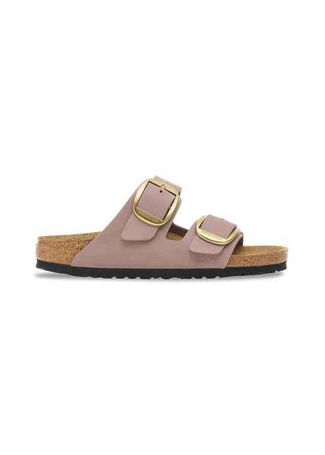 Birkenstock papuci din nubuc Arizona Big Buckle culoarea violet, 1030528
