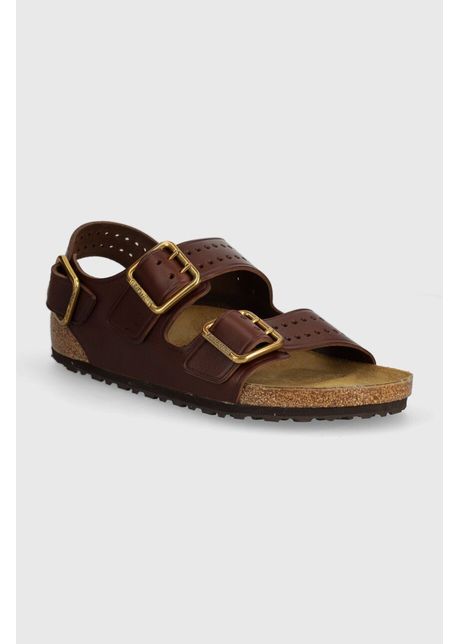 Birkenstock sandale de piele milano bold gap barbati culoarea maro 1023595