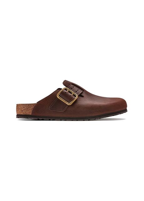 Birkenstock slapi de piele boston bold gap barbati culoarea maro 1022589