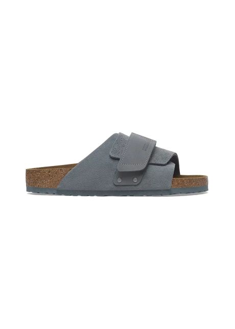 Birkenstock slapi de piele kyoto barbati culoarea gri 1029144
