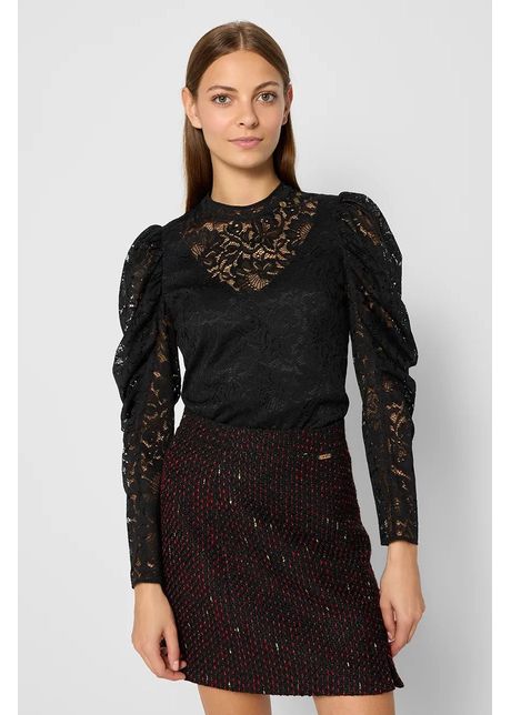 Bizuu fust millet culoarea negru mini drept spodnica millet czarny aw24