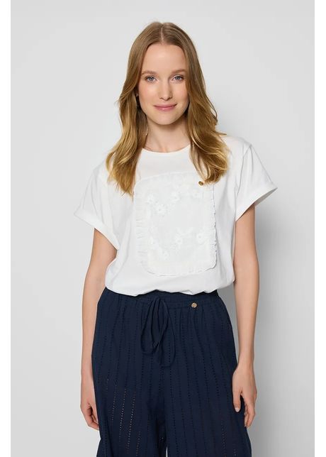 Bizuu tricou MIRADO culoarea alb, MIRADO KREMOWY