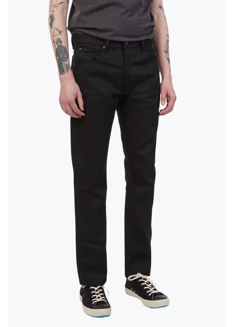 Blugi barbati 101 rider cu croiala straight si talie medie negru