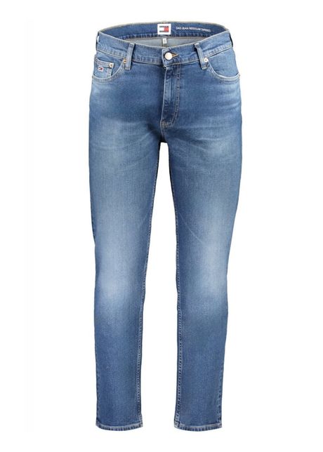 Blugi barbati cu talie medie croiala slim fit bleumarin l32