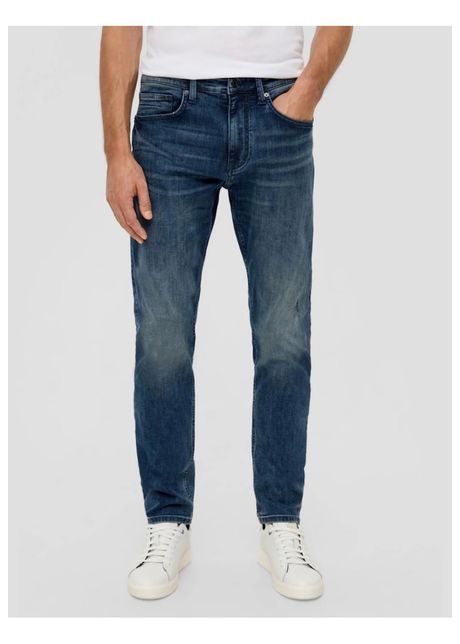 Blugi barbati mauro cu talie medie croiala regular fit tapered leg