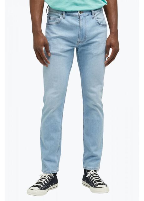 Blugi barbati rider cu croiala slim fit si talie medie albastru 52274