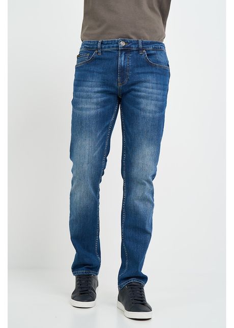 Blugi cu talie joasa cu aspect decolorat