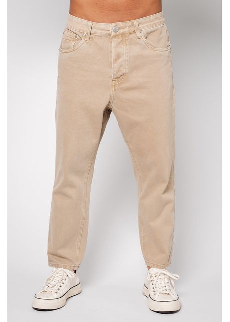 Blugi lungi din denim camel 14471
