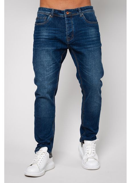 Blugi regular fit cu 5 buzunare