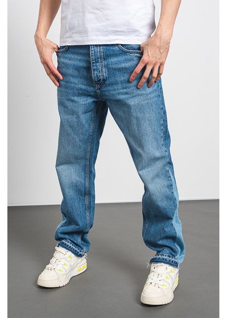 Blugi regular fit cu talie medie
