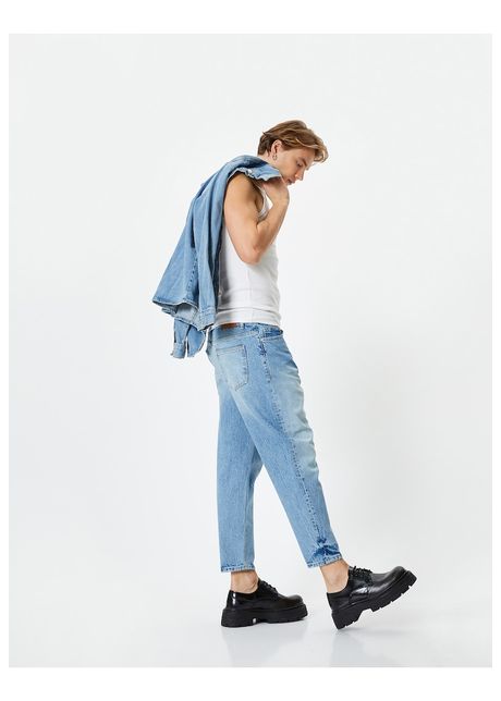 Blugi relaxded fit de denim