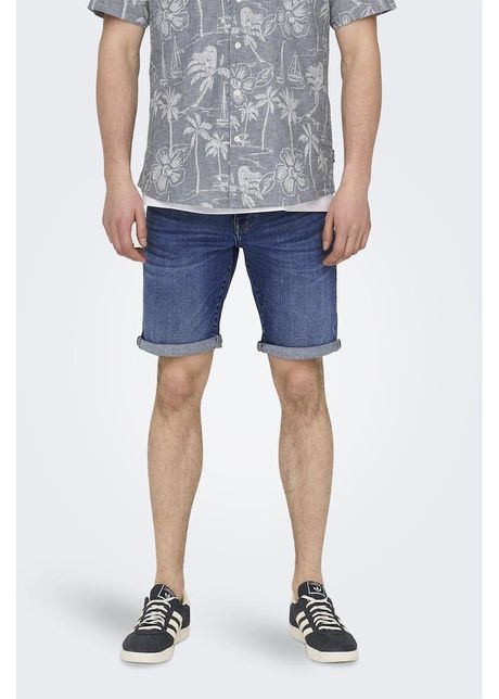 Blugi scurti slim fit
