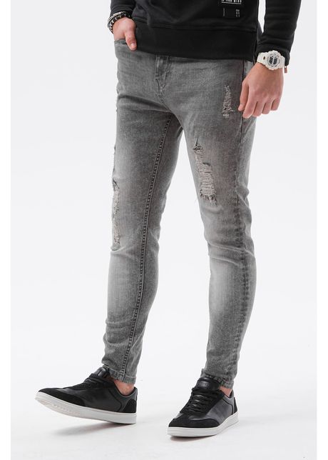Blugi skinny cu aspect deteriorat