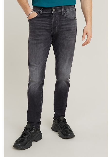 Blugi slim fit cu aspect decolorat