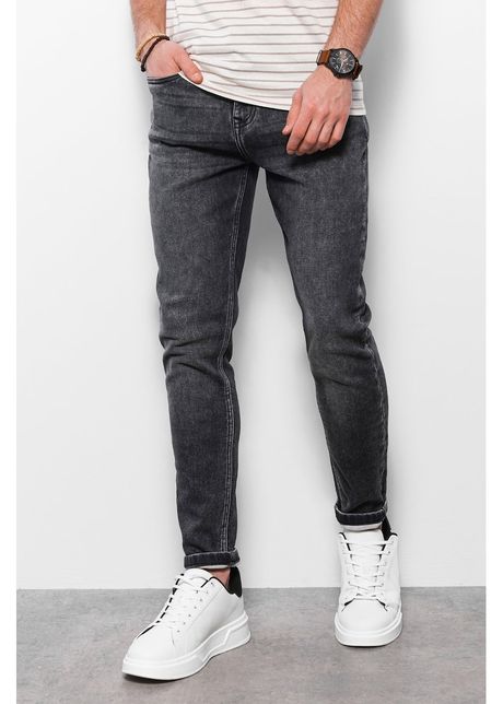Blugi slim fit cu aspect decolorat