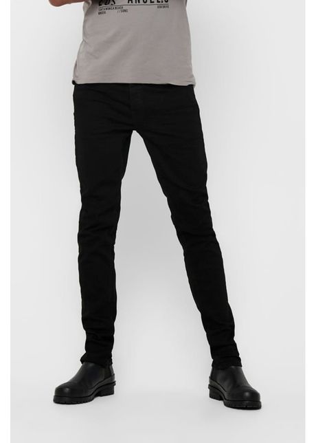 Blugi slim fit cu croiala conica