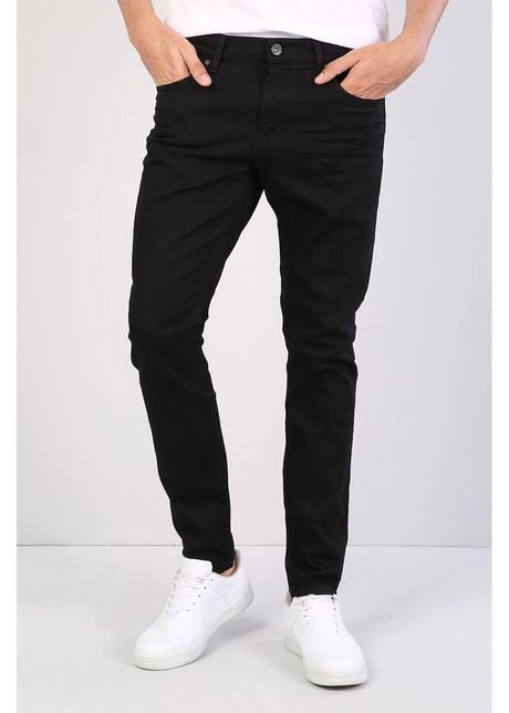 Blugi slim fit cu model cu 5 buzunare 2