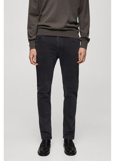 Blugi slim fit cu talie medie