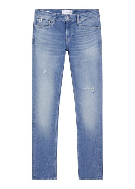 Blugi slim fit cu talie medie