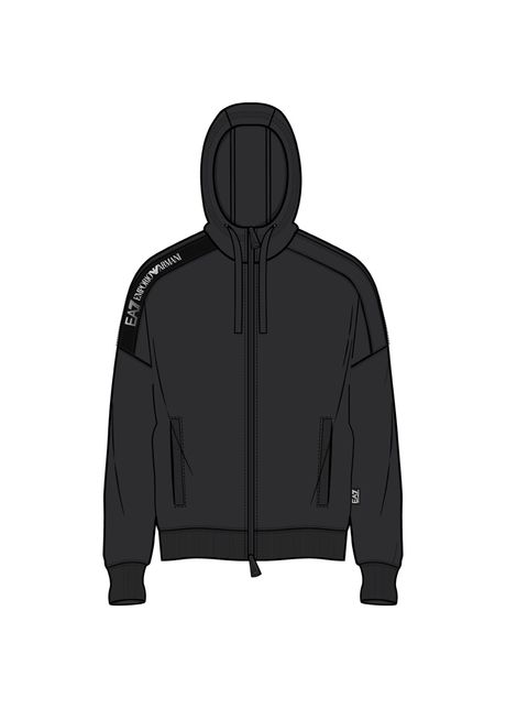 Bluza cu fermoar ea7 m tape hoodie fz coft
