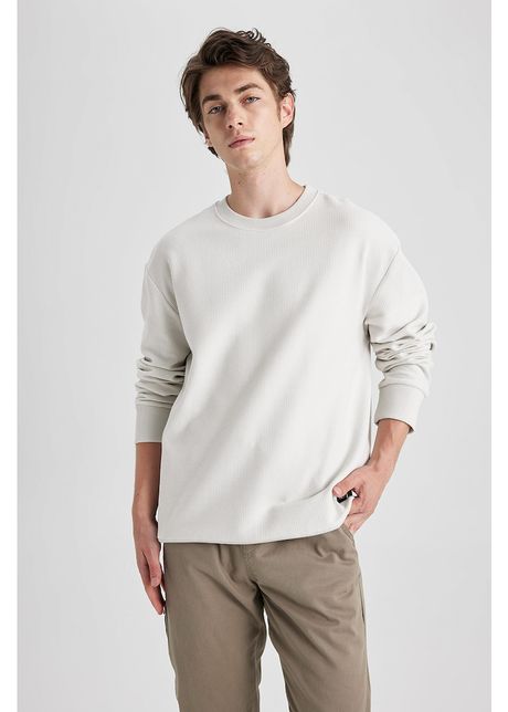 Bluza sport de bumbac cu aspect texturat