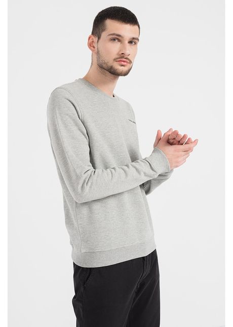 Bluza sport de bumbac organic cu decolteu la baza gatului