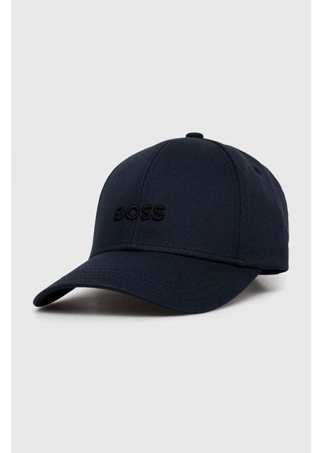 Boss apc de baseball din bumbac culoarea albastru marin cu imprimeu 50519889