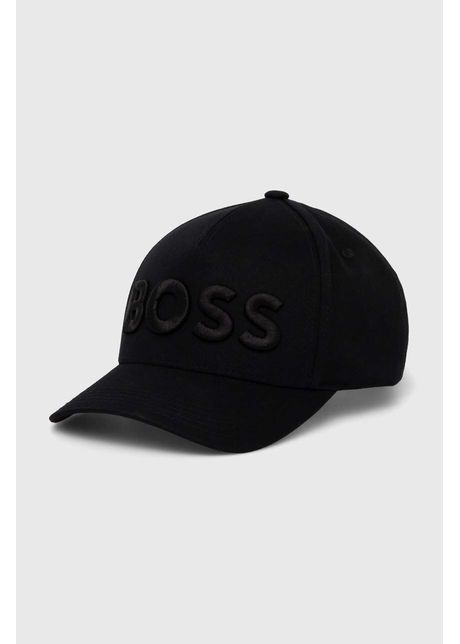 Boss apc de baseball din bumbac culoarea negru cu imprimeu 50519154