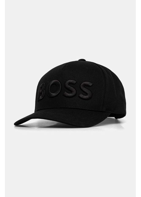 Boss apc de baseball din bumbac culoarea negru cu imprimeu 50536482