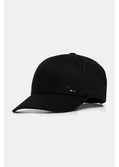 Boss apc de baseball din bumbac culoarea negru cu imprimeu 50539428