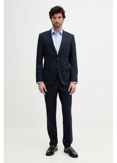 Boss costum de l n culoarea bleumarin uni 50546099