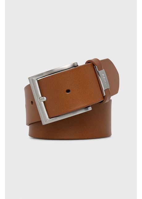Boss curea de piele b rba i culoarea maro 50475116
