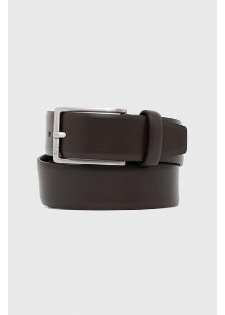 Boss curea de piele b rba i culoarea maro 50491834