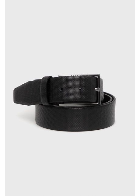 Boss curea de piele b rba i culoarea negru 50262032