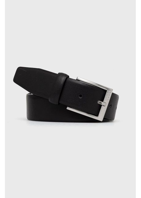 Boss curea de piele b rba i culoarea negru 50471170