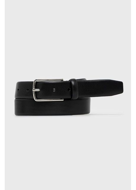 Boss curea de piele b rba i culoarea negru 50471171