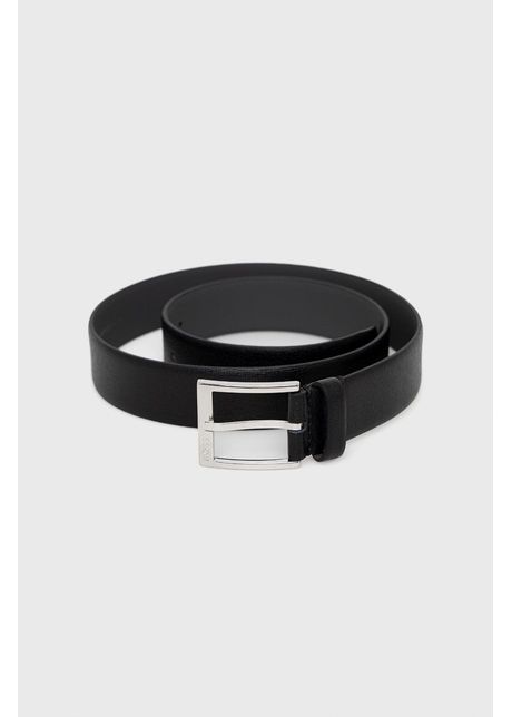 Boss curea de piele b rba i culoarea negru 50471181