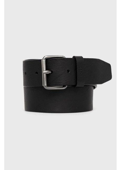 Boss curea de piele b rba i culoarea negru 50471299