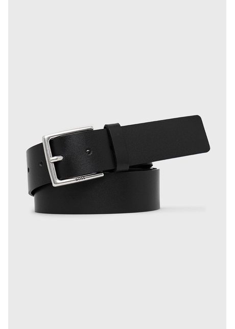 Boss curea de piele b rba i culoarea negru 50475296