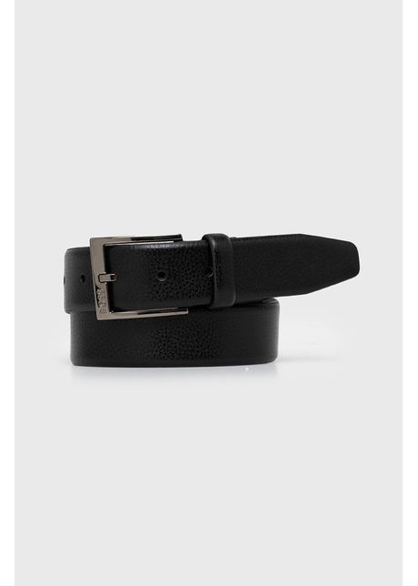 Boss curea de piele b rba i culoarea negru 50479713