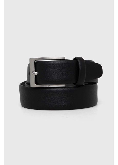 Boss curea de piele b rba i culoarea negru 50481068
