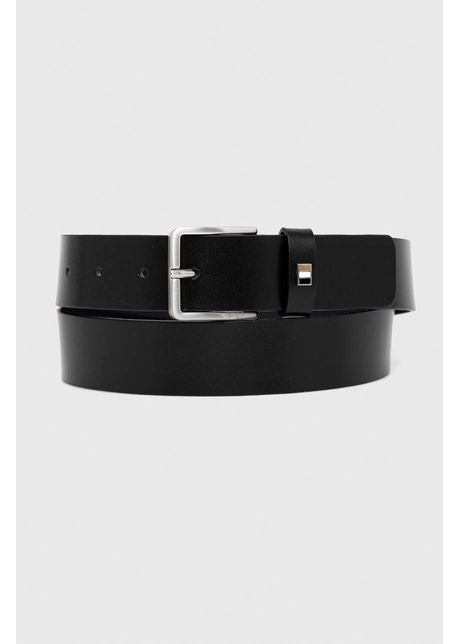 Boss curea de piele b rba i culoarea negru 50486839