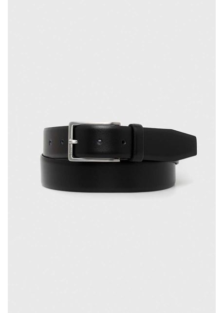 Boss curea de piele b rba i culoarea negru 50491834